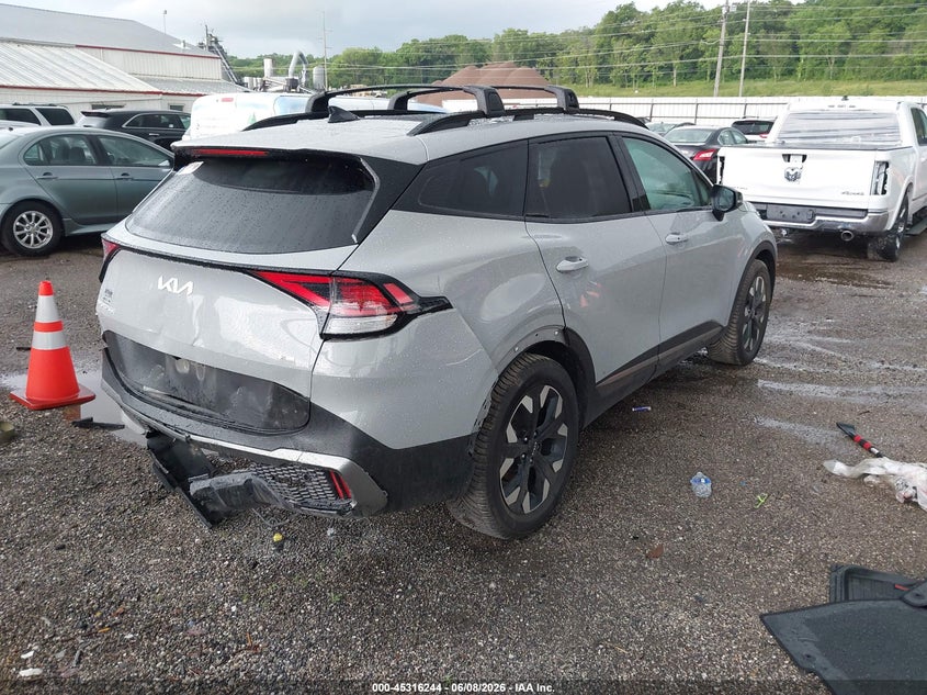 2024 Kia Sportage VIN 5XYK6CDF5RG150622 IAAI salvage auction — REAR END, Salvage Title, sold $8,400 on 2026-07-28 (photo 4)