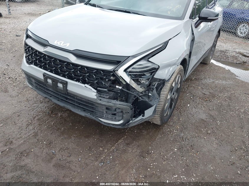 2024 Kia Sportage VIN 5XYK6CDF5RG150622 IAAI salvage auction — REAR END, Salvage Title, sold $8,400 on 2026-07-28 (photo 6)
