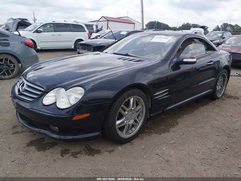 2003 Mercedes-benz Sl-klasse VIN WDBSK75F73F022991 IAAI salvage auction — FRONT END, Clear (Indiana), sold $3,250 on 2026-07-29 (photo 2)