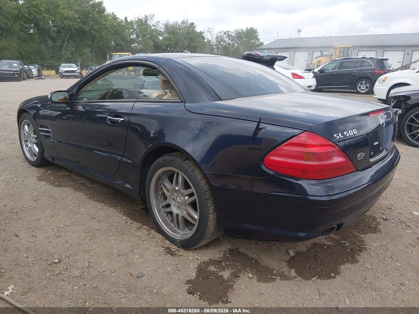 2003 Mercedes-benz Sl-klasse VIN WDBSK75F73F022991 IAAI salvage auction — FRONT END, Clear (Indiana), sold $3,250 on 2026-07-29 (photo 3)