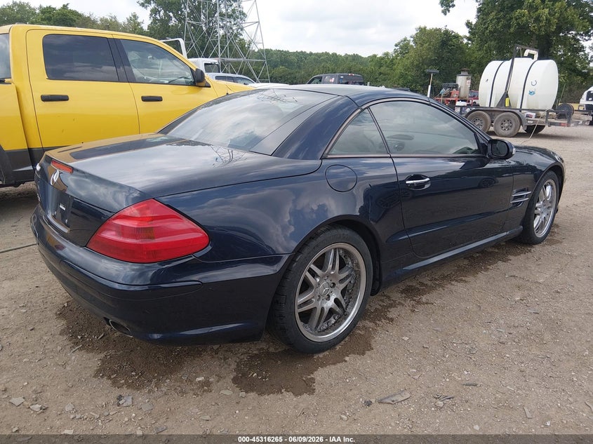 2003 Mercedes-benz Sl-klasse VIN WDBSK75F73F022991 IAAI salvage auction — FRONT END, Clear (Indiana), sold $3,250 on 2026-07-29 (photo 4)