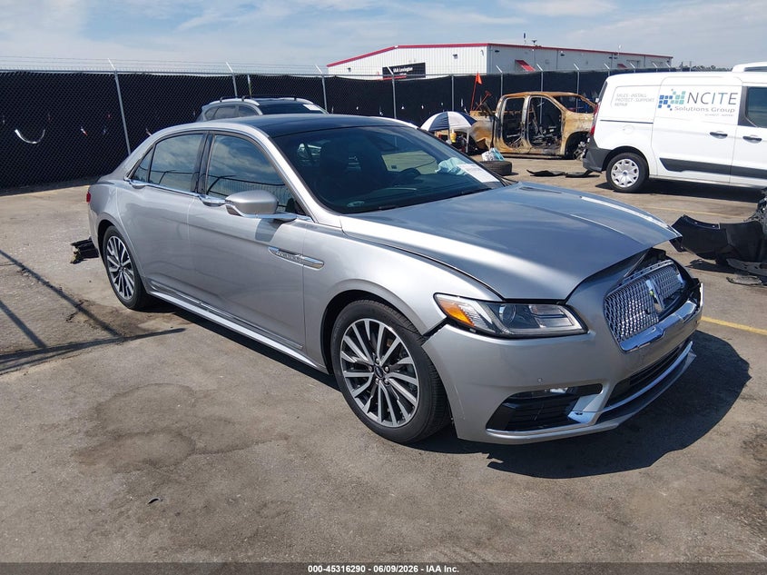 2020 Lincoln Continental VIN 1LN6L9PK9L5606302 IAAI salvage auction — FRONT END, Salvage (South Carolina), sold $7,075 on 2026-08-05 (photo 1)