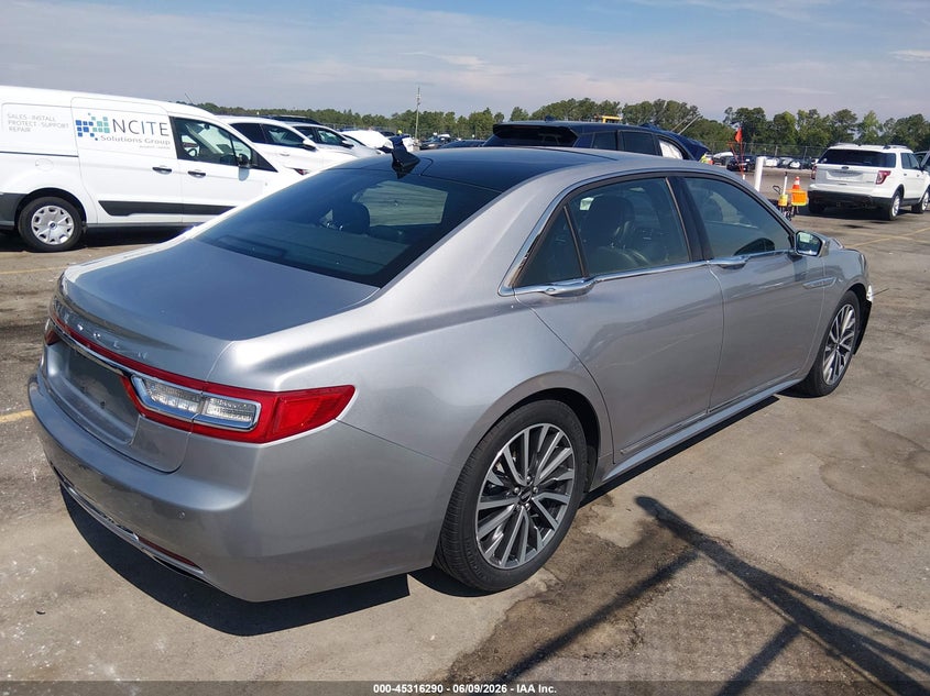 2020 Lincoln Continental VIN 1LN6L9PK9L5606302 IAAI salvage auction — FRONT END, Salvage (South Carolina), sold $7,075 on 2026-08-05 (photo 4)