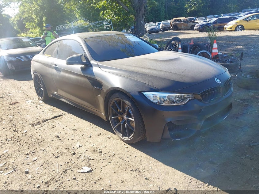 2015 BMW M4 VIN WBS3R9C55FK329507 IAAI salvage auction — WATER/FLOOD, Salvage Title, sold $11,250 on 2026-08-04 (photo 1)