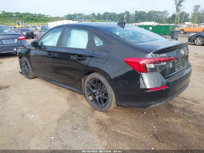2023 Honda Civic VIN 2HGFE2F52PH520637 IAAI salvage auction — FRONT END, Salvage Title, sold $3,250 on 2026-07-23 (photo 3)