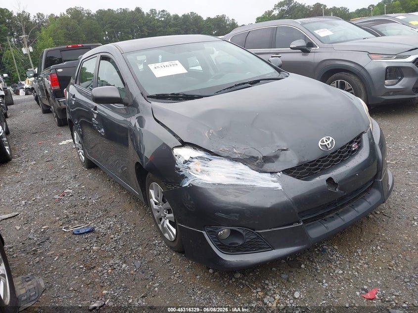 2009 Toyota Matrix VIN 2T1LE40E09C006787 IAAI salvage auction — FRONT END, Salvage (Georgia), sold $925 on 2026-07-09 (photo 1)