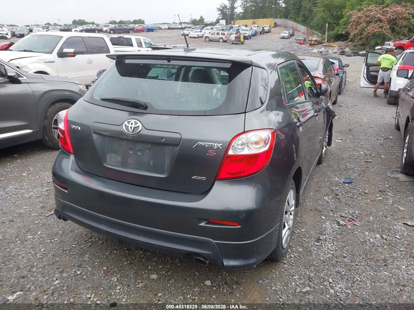 2009 Toyota Matrix VIN 2T1LE40E09C006787 IAAI salvage auction — FRONT END, Salvage (Georgia), sold $925 on 2026-07-09 (photo 4)