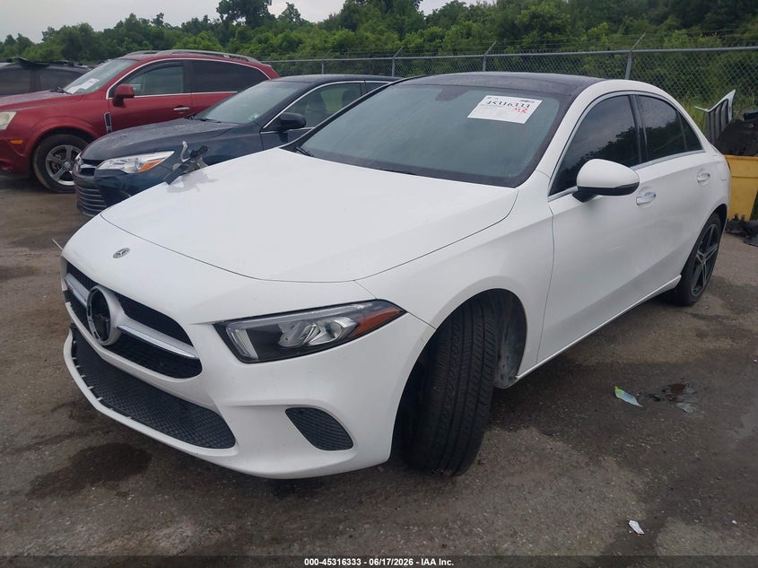 2022 Mercedes-benz A-klasse VIN W1K3G4EB5NJ371219 IAAI salvage auction — RIGHT FRONT, Salvage (Louisiana), sold $4,050 on 2026-08-02 (photo 2)