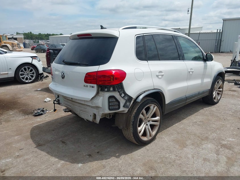 2013 Volkswagen Tiguan VIN WVGAV3AX1DW566427 IAAI salvage auction — REAR END, Clear (Oklahoma), sold $3,000 on 2026-08-05 (photo 4)