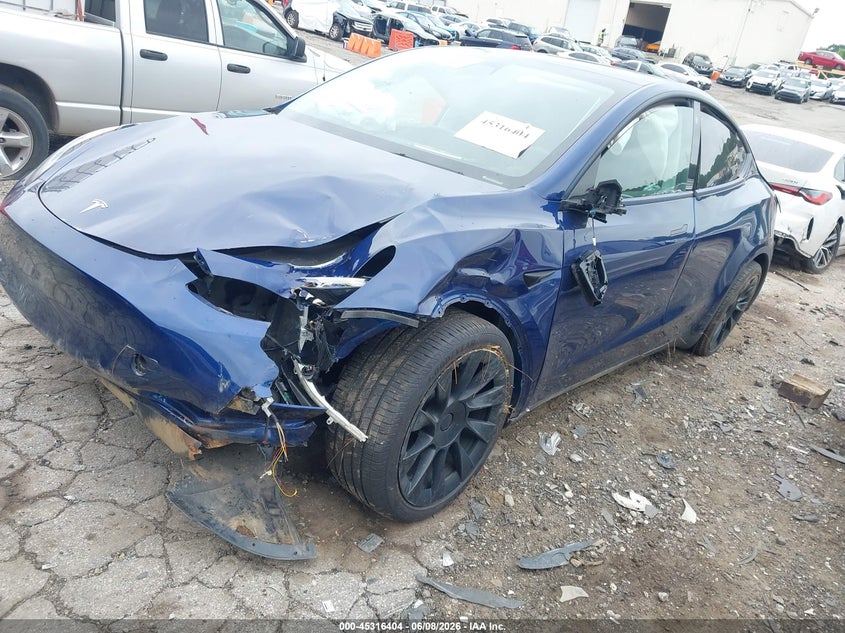 2021 Tesla Model y VIN 5YJYGDEE1MF209300 IAAI salvage auction — FRONT END, Salvage Title, sold $525 on 2026-07-22 (photo 2)