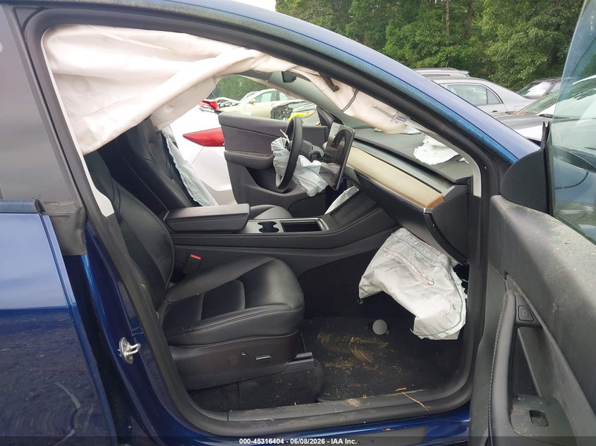 2021 Tesla Model y VIN 5YJYGDEE1MF209300 IAAI salvage auction — FRONT END, Salvage Title, sold $525 on 2026-07-22 (photo 5)