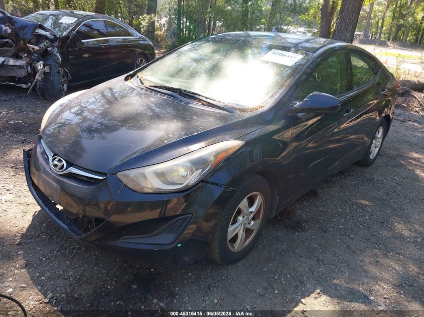 2014 Hyundai Elantra VIN KMHDH4AE7EU218699 IAAI salvage auction — NORMAL WEAR, Clear (Virginia), sold $400 on 2026-07-07 (photo 2)