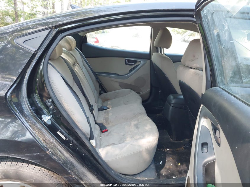 2014 Hyundai Elantra VIN KMHDH4AE7EU218699 IAAI salvage auction — NORMAL WEAR, Clear (Virginia), sold $400 on 2026-07-07 (photo 8)