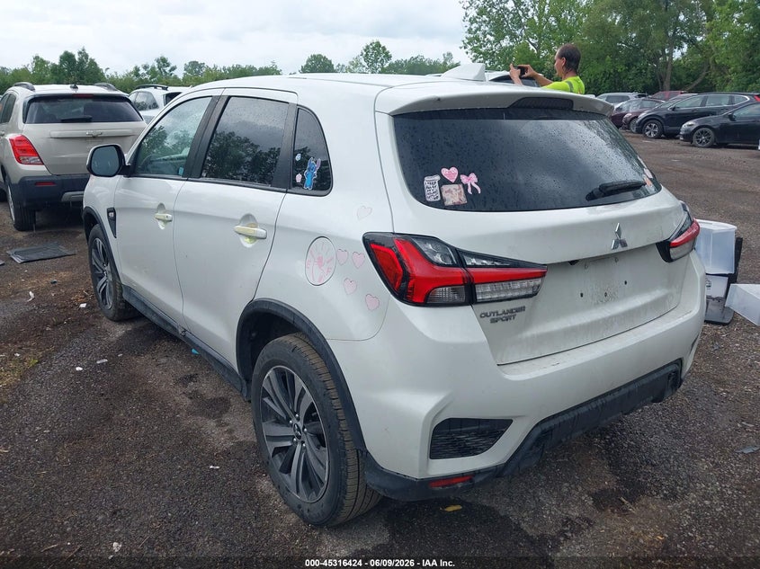 2020 Mitsubishi Outlander VIN JA4AP3AU6LU014317 IAAI salvage auction — FRONT END, Salvage (Ohio), sold $2,050 on 2026-07-28 (photo 3)