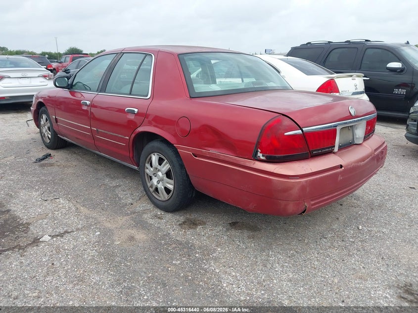 2001 Mercury Grand marquis VIN 2MEFM74W91X603701 IAAI salvage auction — NORMAL WEAR, Original (Texas), sold $325 on 2026-07-22 (photo 3)