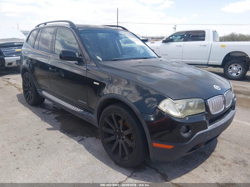 2009 BMW X3 VIN WBXPC934X9WJ28297 IAAI salvage auction — NORMAL WEAR, Clear (New Mexico), sold $425 on 2026-07-22 (photo 1)