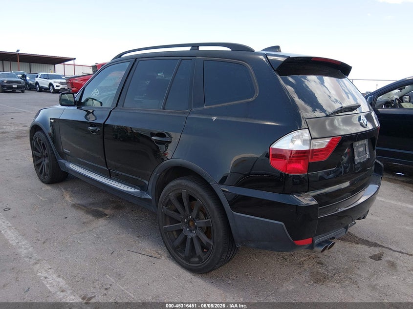 2009 BMW X3 VIN WBXPC934X9WJ28297 IAAI salvage auction — NORMAL WEAR, Clear (New Mexico), sold $425 on 2026-07-22 (photo 3)