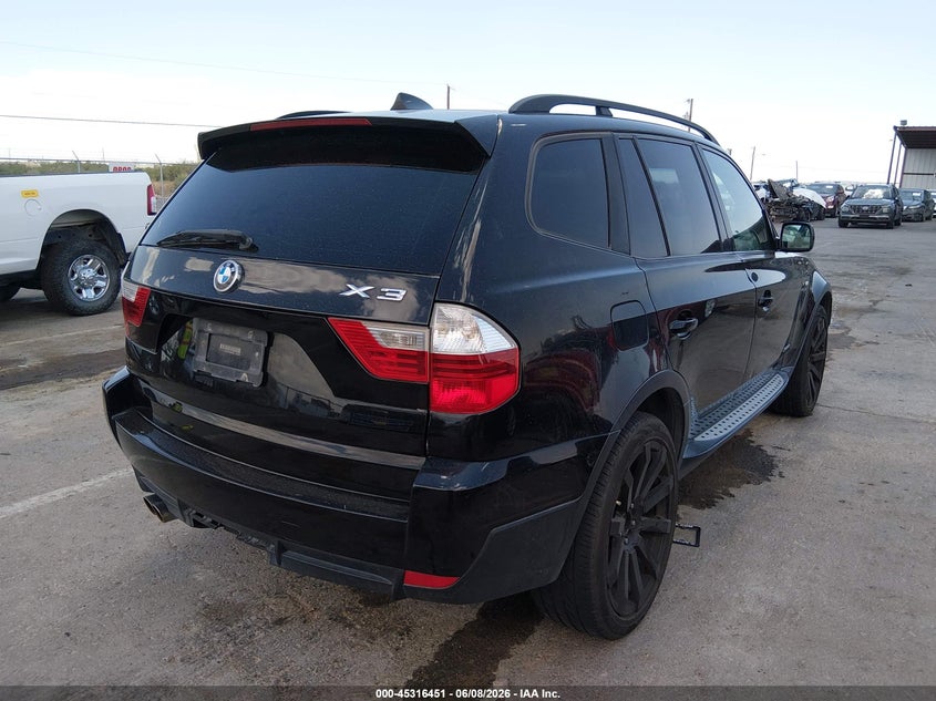 2009 BMW X3 VIN WBXPC934X9WJ28297 IAAI salvage auction — NORMAL WEAR, Clear (New Mexico), sold $425 on 2026-07-22 (photo 4)