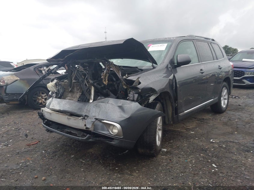 2013 Toyota Highlander VIN 5TDZK3EH8DS116907 IAAI salvage auction — FRONT END, Salvage Title, sold $850 on 2026-07-22 (photo 6)