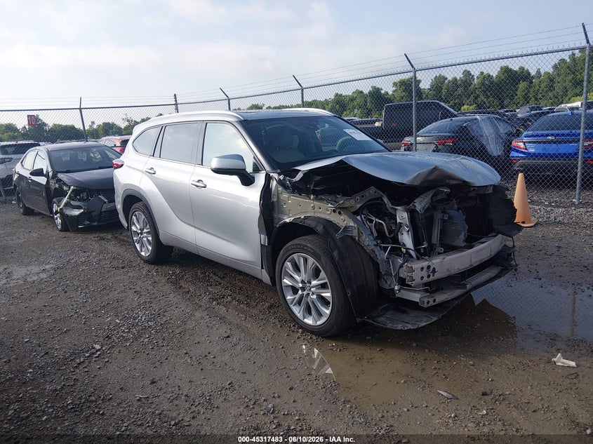 2020 Toyota Highlander VIN 5TDYZRAH2LS010306 IAAI salvage auction — FRONT END, Salvage (Kentucky), sold $12,125 on 2026-07-20 (photo 1)
