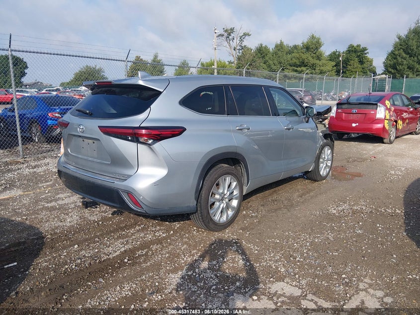 2020 Toyota Highlander VIN 5TDYZRAH2LS010306 IAAI salvage auction — FRONT END, Salvage (Kentucky), sold $12,125 on 2026-07-20 (photo 4)