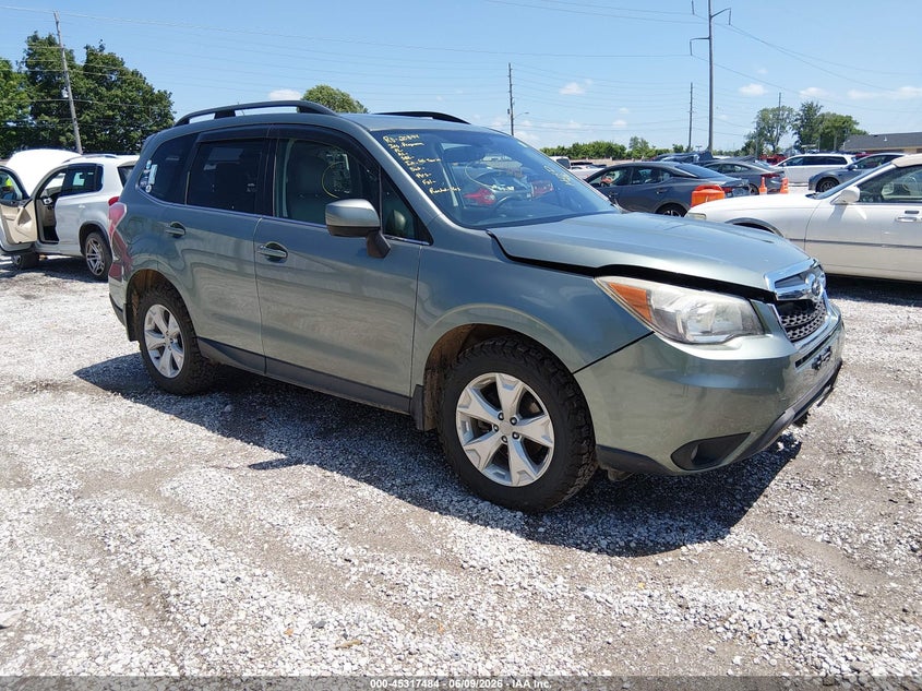 2014 Subaru Forester VIN JF2SJAHC9EH428072 IAAI salvage auction — FRONT END, Salvage Title, sold $225 on 2026-07-13 (photo 1)