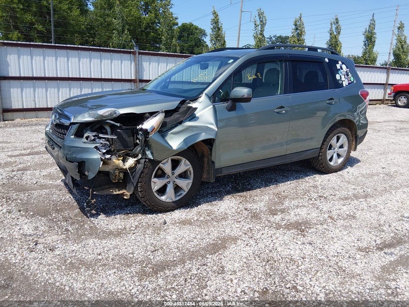 2014 Subaru Forester VIN JF2SJAHC9EH428072 IAAI salvage auction — FRONT END, Salvage Title, sold $225 on 2026-07-13 (photo 2)