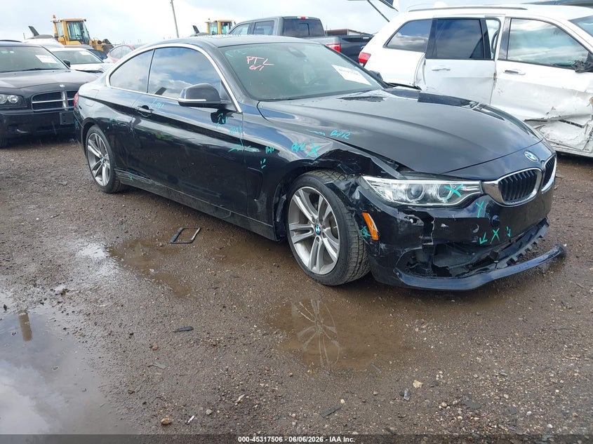 2016 BMW 4er VIN WBA3N7C55GK228599 IAAI salvage auction — FRONT END, Salvage Title, sold $4,100 on 2026-07-21 (photo 1)