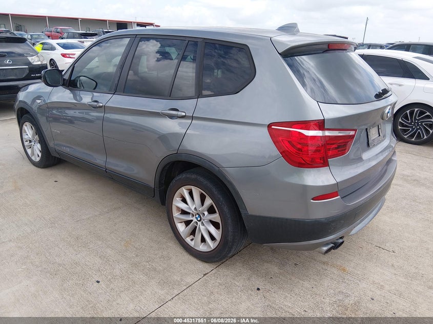 2013 BMW X3 VIN 5UXWX9C52D0A21067 IAAI salvage auction — NORMAL WEAR, Original (Texas), sold $825 on 2026-07-24 (photo 3)
