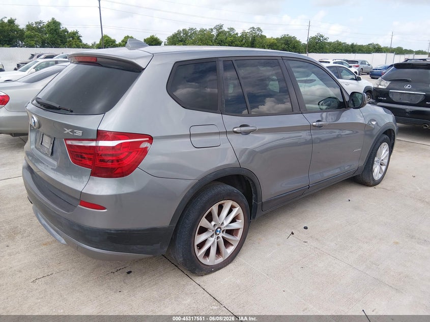 2013 BMW X3 VIN 5UXWX9C52D0A21067 IAAI salvage auction — NORMAL WEAR, Original (Texas), sold $825 on 2026-07-24 (photo 4)