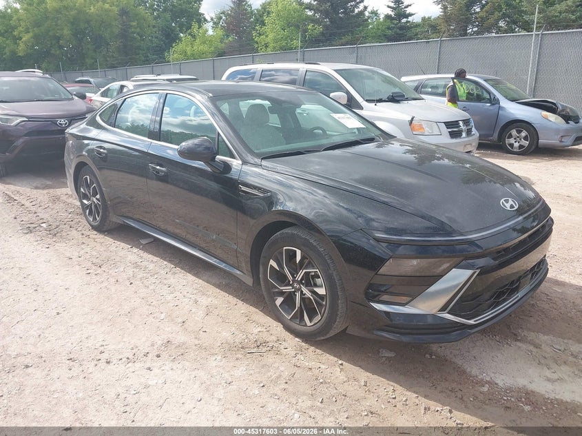 2025 Hyundai Sonata VIN KMHL64JA9SA468151 IAAI salvage auction — LEFT REAR, Enterprise Vehicles Clear Only (Florida), sold $10,550 on 2026-07-07 (photo 1)