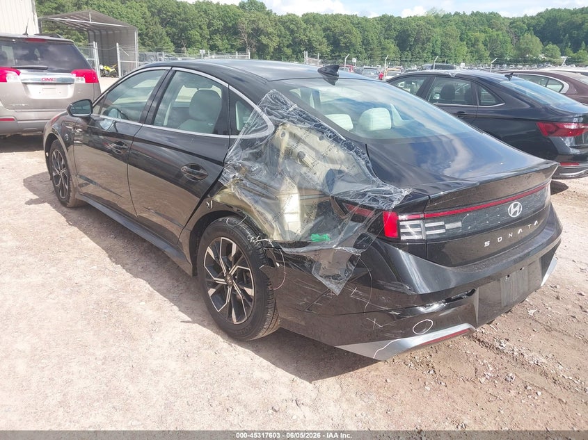 2025 Hyundai Sonata VIN KMHL64JA9SA468151 IAAI salvage auction — LEFT REAR, Enterprise Vehicles Clear Only (Florida), sold $10,550 on 2026-07-07 (photo 3)