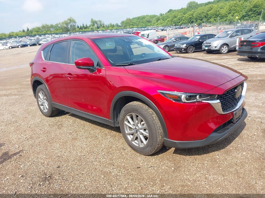 2023 Mazda Cx-5 VIN JM3KFBCM8P0140980 IAAI salvage auction — LEFT SIDE, Salvage Title, sold $5,000 on 2026-07-22 (photo 1)