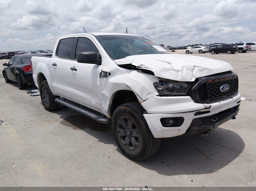 2019 Ford Ranger VIN 1FTER4EH0KLA78135 IAAI salvage auction — FRONT END, Original (Texas), sold $7,800 on 2026-08-20 (photo 1)