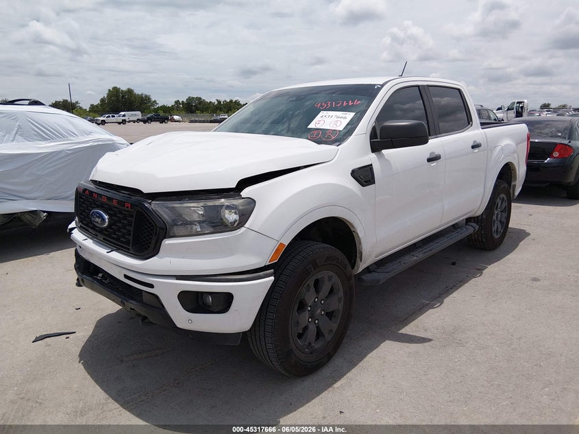 2019 Ford Ranger VIN 1FTER4EH0KLA78135 IAAI salvage auction — FRONT END, Original (Texas), sold $7,800 on 2026-08-20 (photo 2)