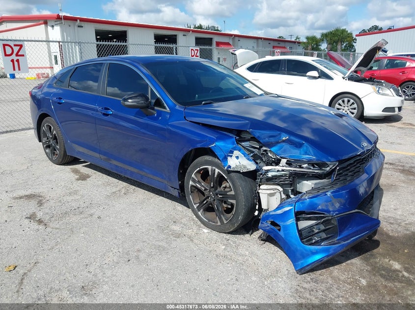 2021 Kia K5 VIN 5XXG64J23MG003533 IAAI salvage auction — FRONT END, Salvage Title, sold $4,350 on 2026-07-20 (photo 1)