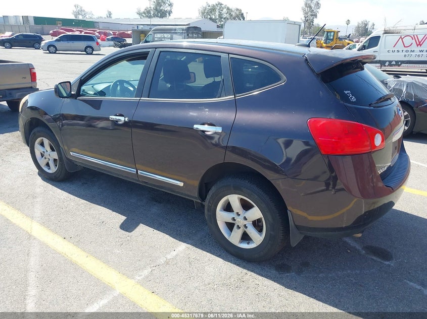 2013 Nissan Rogue VIN JN8AS5MV0DW118980 IAAI salvage auction — NORMAL WEAR, Clear - Dealer Only (California), sold $675 on 2026-08-01 (photo 3)