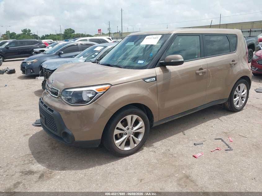 2014 Kia Soul VIN KNDJP3A5XE7010030 IAAI salvage auction — RIGHT FRONT, Salvage Title, sold $1,200 on 2026-07-22 (photo 2)