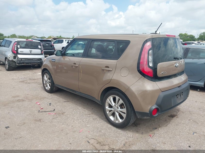 2014 Kia Soul VIN KNDJP3A5XE7010030 IAAI salvage auction — RIGHT FRONT, Salvage Title, sold $1,200 on 2026-07-22 (photo 3)