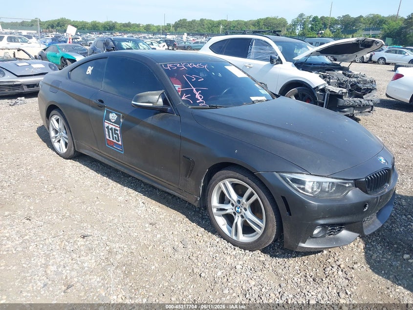 2019 BMW 4er VIN WBA4W9C53KAG89931 IAAI salvage auction — FRONT END, Mv-907A (New York), sold $9,400 on 2026-07-07 (photo 1)