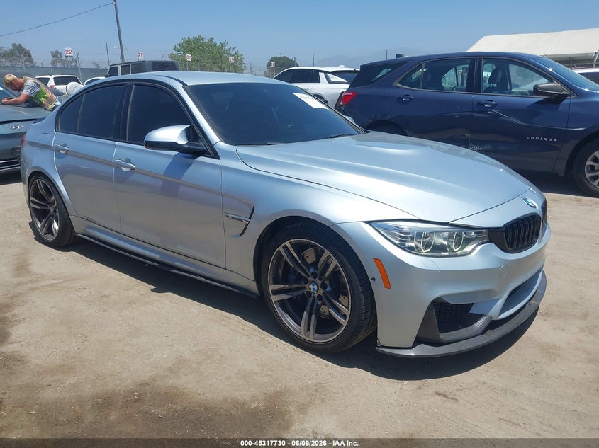 2016 BMW M3 VIN WBS8M9C52GP966976 IAAI salvage auction — REAR END, Salvage Title, sold $18,700 on 2026-07-15 (photo 1)