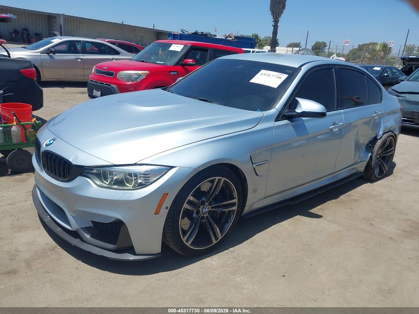 2016 BMW M3 VIN WBS8M9C52GP966976 IAAI salvage auction — REAR END, Salvage Title, sold $18,700 on 2026-07-15 (photo 2)