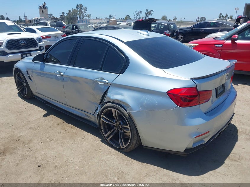 2016 BMW M3 VIN WBS8M9C52GP966976 IAAI salvage auction — REAR END, Salvage Title, sold $18,700 on 2026-07-15 (photo 3)