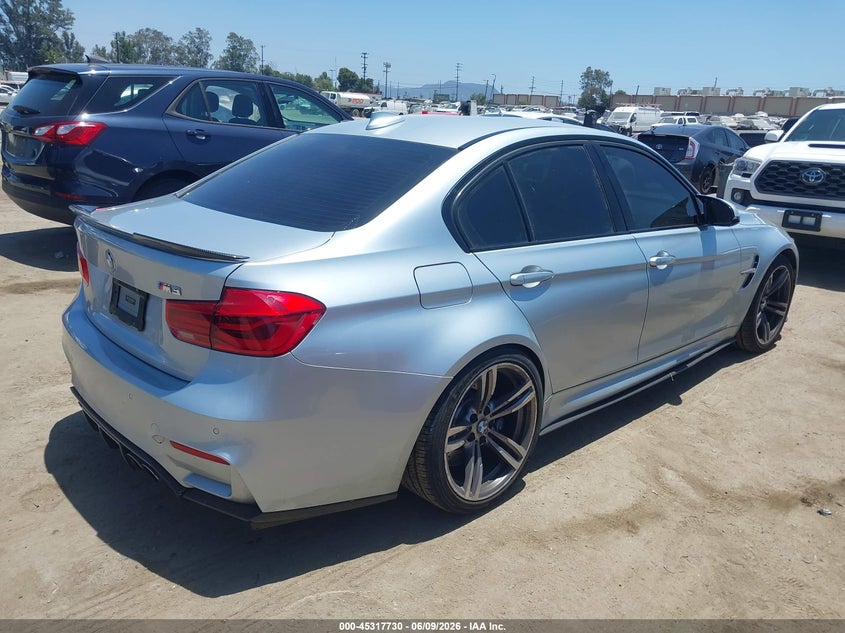 2016 BMW M3 VIN WBS8M9C52GP966976 IAAI salvage auction — REAR END, Salvage Title, sold $18,700 on 2026-07-15 (photo 4)