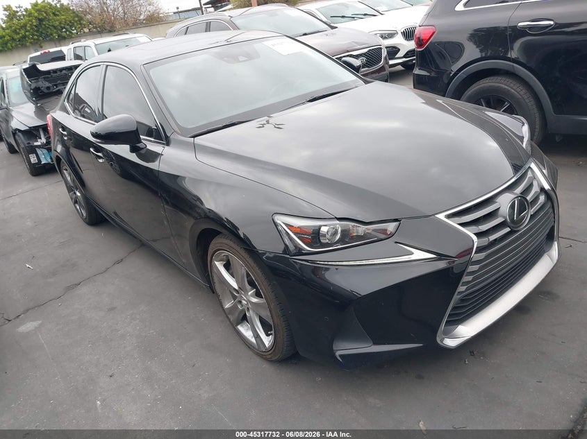 2020 Lexus Is VIN JTHDA1D25L5107034 IAAI salvage auction — SIDE, Salvage Certificate (California), sold $7,300 on 2026-07-29 (photo 1)