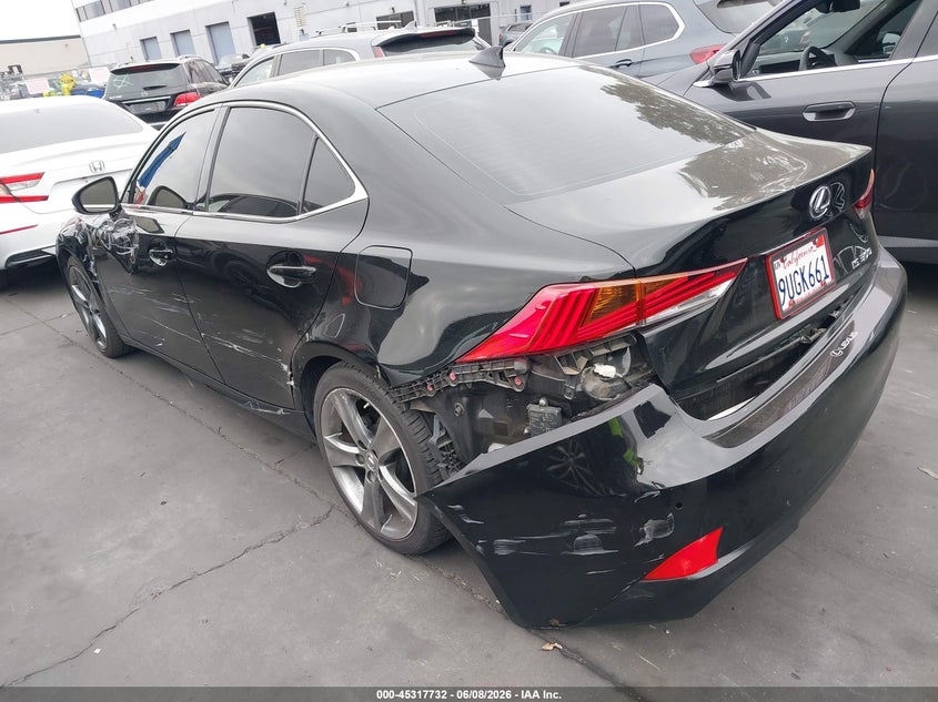 2020 Lexus Is VIN JTHDA1D25L5107034 IAAI salvage auction — SIDE, Salvage Certificate (California), sold $7,300 on 2026-07-29 (photo 3)