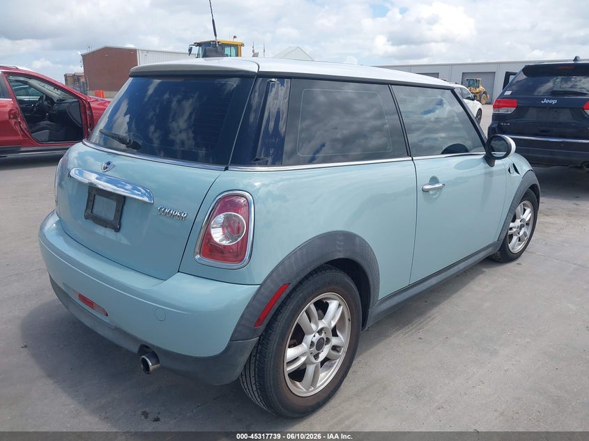 2012 Mini Cooper VIN WMWSU3C52CT259952 IAAI salvage auction — FRONT END, Original (Texas), sold $700 on 2026-07-22 (photo 4)