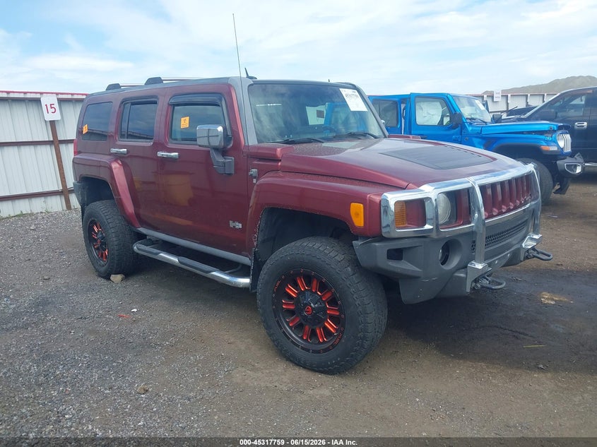 2007 Hummer H3 VIN 5GTDN13E678171730 IAAI salvage auction — VANDALISM, Bill Of Sale (Washington), sold $750 on 2026-07-28 (photo 1)