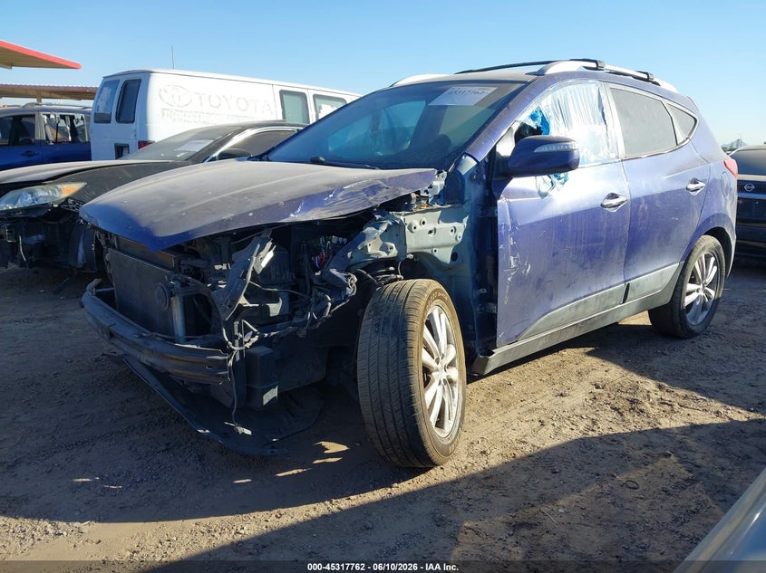 2013 Hyundai Tucson VIN KM8JU3AC1DU672968 IAAI salvage auction — NORMAL WEAR, Salvage Title, sold $425 on 2026-07-28 (photo 2)