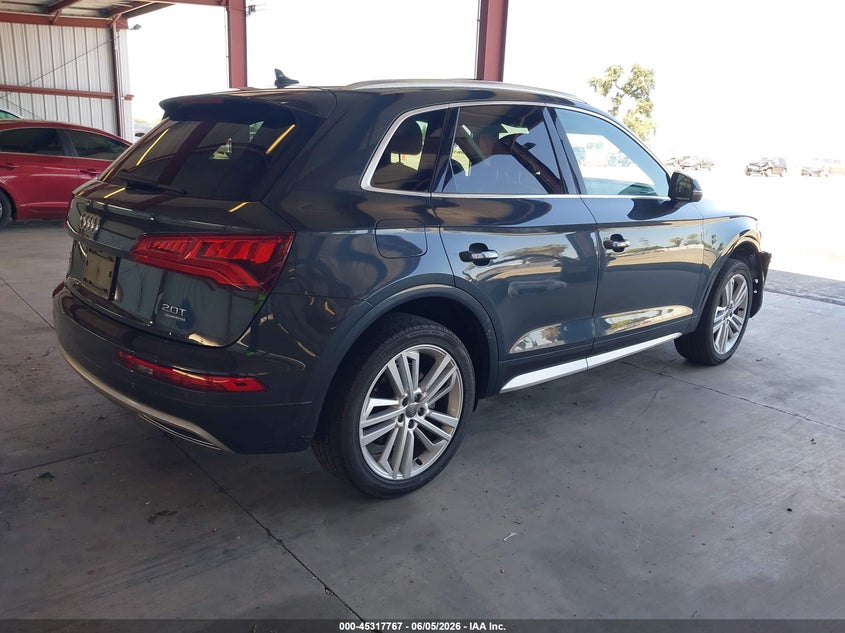2018 Audi Q5 VIN WA1BNAFYXJ2001783 IAAI salvage auction — FRONT END, Salvage Title, sold $5,925 on 2026-07-24 (photo 4)